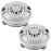 freecat BF-004 Pipeless Magnetic Jet Head Motor(4 Pin),Universal Fit for LURACO Jet Motor Pedicure SPA Tubs Chair Part Magnetic Head,Includes Propeller and Cap,2-Pack-Gray