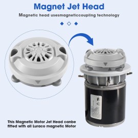 freecat BF-004 Pipeless Magnetic Jet Head Motor(4 Pin),Universal Fit for LURACO Jet Motor Pedicure SPA Tubs Chair Part Magnetic Head,Includes Propeller and Cap,2-Pack-Gray freecat BF-004 Pipeless Magnetic Jet Head Motor(4 Pin),Universal Fit for LURACO Jet Motor Pedicure SPA Tubs Chair Part Magnetic Head,Includes Propeller and Cap,2-Pack-Gray