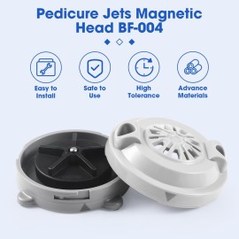 freecat BF-004 Pipeless Magnetic Jet Head Motor(4 Pin),Universal Fit for LURACO Jet Motor Pedicure SPA Tubs Chair Part Magnetic Head,Includes Propeller and Cap,2-Pack-Gray freecat BF-004 Pipeless Magnetic Jet Head Motor(4 Pin),Universal Fit for LURACO Jet Motor Pedicure SPA Tubs Chair Part Magnetic Head,Includes Propeller and Cap,2-Pack-Gray