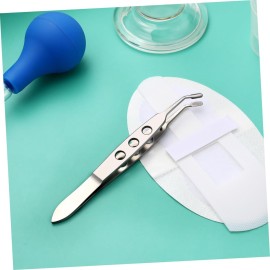 POPETPOP Eyelid Massage Tweezers Meibomian Gland Expressor Forceps for Eye Comfort Non-slip Handle Professional Design for Gentle Blockage Relief