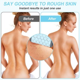 dodiff Exfoliating Back Scrubber for Shower, 38 Inches Back Washer with Handles, Exfoliating Washcloth Body Exfoliator Bath Tool to Scrub Your Body Deeply for Men & Women Exfoliation (Blue)