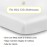 BreathableBaby All-in-One Fitted Sheet & Waterproof Cover, for 38 x 24/97 x 61 cm Mini Crib Mattress, White (2-Pack)