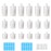 GUXACU 18 PCS Travel Pouches for Toiletries TSA Approved Travel Fluid Makeup Packing Bag Travel Containers for Toiletries Leak Proof Travel Size Toiletries Refillable Cosmetic Containers