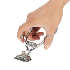 Nikou Hair Trimmer - Hair Removal Trimmer Cutter Hand Classic Clipper Barber Stainless Steel Manual Haircut Tool