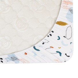 Pack and Play Sheets 3 Pack for Baby Boy, Stretchy Jersey Knitted Portable Mini Crib Sheets Playard Mattress Cover, Woodland Animal Elephant Fox Lion Bear Giraffe Zebra Printing