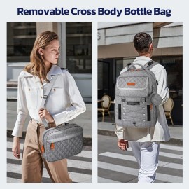 Maelstrom Diaper Bag Backpack,29L-45L Expandable Large Baby Bag for 2 Kids/Twins, with Removable Cross Body Bottle Bag for Mom/Dad,Stylish Nappy Bag Gift for Boys/Girl-Mothers Day Gifts-Elegant Grey Maelstrom Diaper Bag Backpack,29L-45L Expandable Large Baby Bag for 2 Kids/Twins, with Removable Cross Body Bottle Bag for Mom/Dad,Stylish Nappy Bag Gift for Boys/Girl-Mothers Day Gifts-Elegant Grey