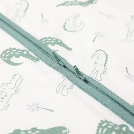 DaysU Baby Sleep Sack 18-24 Months 100% Cotton, Baby Boy Wearable Blanket 2-Way Zipper TOG 0.5, Breathable Lightweight Baby Sleeping Bag 2 Pack, Toddler Sleep Sacks 2t, Green Crocodile, X-Large