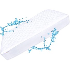 Crib Mattress Protector Pad - Waterproof & Noiseless, Ultra-Soft Breathable Mattress Cover for Baby Cribs and Toddler Beds, Highly Absorbent Fitted and Dryer Safe