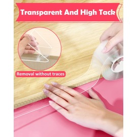 Baby Proofing, Clear Edge Protector Strip, Soft Corner Protectors for Kids, Baby Child Safety Corner Guards for Furniture Against Sharp Corners for Tables, Drawers, Sink, Wall 1.2in x 3.3ft