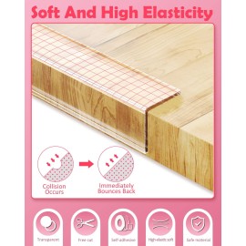 Baby Proofing, Clear Edge Protector Strip, Soft Corner Protectors for Kids, Baby Child Safety Corner Guards for Furniture Against Sharp Corners for Tables, Drawers, Sink, Wall 1.2in x 3.3ft