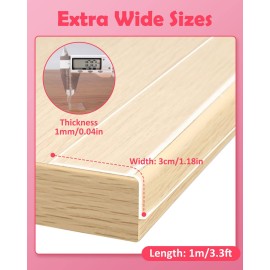 Baby Proofing, Clear Edge Protector Strip, Soft Corner Protectors for Kids, Baby Child Safety Corner Guards for Furniture Against Sharp Corners for Tables, Drawers, Sink, Wall 1.2in x 3.3ft