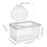 Ciieeo 3 Pcs Baby Wipes Dispenser Tissue Storage Box Wet Wipes Holder with Lid Refillable Wipe Case Container for Home Office Desk Transparent