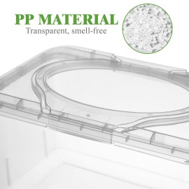 Ciieeo 3 Pcs Baby Wipes Dispenser Tissue Storage Box Wet Wipes Holder with Lid Refillable Wipe Case Container for Home Office Desk Transparent