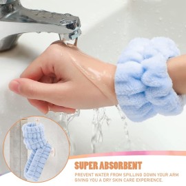 CERETIA Face Wash Headband and Wristband Set of 2, Wrist Towels for Washing Face with Holder Microfiber Wristbands for Washing Face Absorbent Spa Wristbands Wrist Scrunchies Face Washing Wristbands CERETIA Face Wash Headband and Wristband Set of 2, Wrist Towels for Washing Face with Holder Microfiber Wristbands for Washing Face Absorbent Spa Wristbands Wrist Scrunchies Face Washing Wristbands