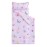 Wake In Cloud - Toddler Nap Mat with Pillow and Blanket, for Kids Girls in Kindergarten Daycare Preschool Pre K, Roll Up Sleeping Bag, Cute Butterfly Flowers, Purple, Standard