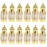GLEAVI 12 pcs Essential Ml Mini Fragrance Exquisite Tiny Er Perfume Refillable Plastic Oil DIY Sub-ing Perfumes Balms On Golden Dispensing Gold Arabic Small for Container