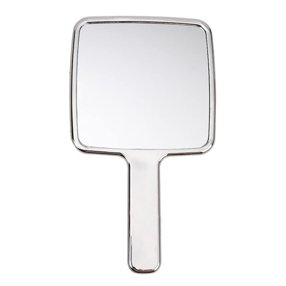 lasenersm 1 Piece Hand Mirror with Handle Square Hand Held Mirror for Makeup Hairdressing Handheld Mirror with Handle Stylish Hand Mirror for Women for Home Hair Salon Use, 3.9 x 6.7 Inches lasenersm 1 Piece Hand Mirror with Handle Square Hand Held Mirror for Makeup Hairdressing Handheld Mirror with Handle Stylish Hand Mirror for Women for Home Hair Salon Use, 3.9 x 6.7 Inches