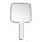 lasenersm 1 Piece Hand Mirror with Handle Square Hand Held Mirror for Makeup Hairdressing Handheld Mirror with Handle Stylish Hand Mirror for Women for Home Hair Salon Use, 3.9 x 6.7 Inches