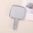 lasenersm 1 Piece Hand Mirror with Handle Square Hand Held Mirror for Makeup Hairdressing Handheld Mirror with Handle Stylish Hand Mirror for Women for Home Hair Salon Use, 3.9 x 6.7 Inches