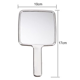 lasenersm 1 Piece Hand Mirror with Handle Square Hand Held Mirror for Makeup Hairdressing Handheld Mirror with Handle Stylish Hand Mirror for Women for Home Hair Salon Use, 3.9 x 6.7 Inches lasenersm 1 Piece Hand Mirror with Handle Square Hand Held Mirror for Makeup Hairdressing Handheld Mirror with Handle Stylish Hand Mirror for Women for Home Hair Salon Use, 3.9 x 6.7 Inches