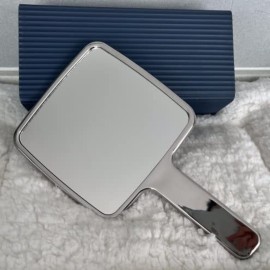 lasenersm 1 Piece Hand Mirror with Handle Square Hand Held Mirror for Makeup Hairdressing Handheld Mirror with Handle Stylish Hand Mirror for Women for Home Hair Salon Use, 3.9 x 6.7 Inches lasenersm 1 Piece Hand Mirror with Handle Square Hand Held Mirror for Makeup Hairdressing Handheld Mirror with Handle Stylish Hand Mirror for Women for Home Hair Salon Use, 3.9 x 6.7 Inches