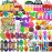 Dilycery 107 PCS Party Favors Toys for Kids, Treasure Box Toys for Classroom, Pop Fidget Toys Treasure Chest for Kids Prizes Classroom, Bulk Pinata Stuffers Goodie Bag Fillers for Kids 4-8