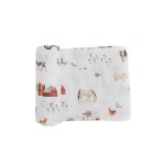 Little Unicorn Premium Cotton Swaddle Baby Blanket | Breathable Fabric | for swaddling, Play, Nursing & More (Farmyard)