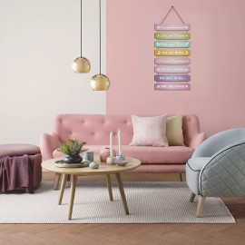 Cute Room Decor for Teen Girls,Pink Room Decor Aesthetic for Kids Nursery Toddler Baby Little Girl Princess,Kawaii Rainbow Inspirational Wall Art for Bedroom Locker Dorm Beach Room Sign Decorations