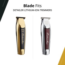 Wahl Professional T Wide Gold Plated Blade Set DLC Titanium Coated Adjustable Zero Overlap Replacement Fits Cordless Detailer Li