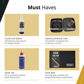 Wahl Professional T Wide Gold Plated Blade Set DLC Titanium Coated Adjustable Zero Overlap Replacement Fits Cordless Detailer Li