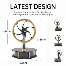 PFCKE Low Temperature Stirling Engine Classroom Teaching Stirling Engine Kit Steam Heat Educational Model Brass Aluminum Stirling Engine-HZZ92 Pro Black