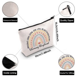 ZJXHPO Veterinary Receptionist Bag Unisex Cosmetic Bag