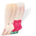 Gripjoy Compression Socks with Grips, 15-20mmHg, Support & Stability for Circulation, Travel, Pregnancy, Nurses