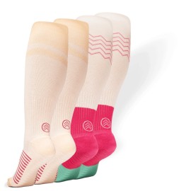 Gripjoy Compression Socks with Grips, 15-20mmHg, Support & Stability for Circulation, Travel, Pregnancy, Nurses