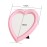 1 Piece Small Heart Shaped Makeup Mirror Tabletop Cosmetic Mirror Heart Makeup Mirror Vanity Makeup Mirror Lovely Mirror Wall Desktop Cosmetic Mirror for Women Lady, 6.7 x 7.5 Inches, Light-Pink