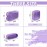 UIXIZQ Clear Small Pencil Pouch Makeup Bag for Purse,Nylon&PVC Pencil Case Waterproof Makeup Brush Holder with Zipper,Preppy Transparent Pen Bag Travel Cosmetic Bag for Women Men Office(Slim-Purple)