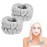 2 Pcs Wrist Towels for Washing Face-Dorbetar, Microfiber Wrist Bands for Washing Face, Spa Wristbands for Washing Face, Face Wash Wristbands, Arm Bands for Washing Face for Woman ChildrenPale Gray