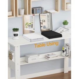 5 Way Mirror for Self Hair Cutting & Shaving - 360 Adjustable Height for Men & Women (White)