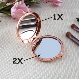 Cawnefil 13th Birthday Gift for Girls Rose Gold Travel Compact Pocket Sweet 13 Years Old Gifts for Daughter Bestie Sister Happy 13th Birthday Gift Ideas for Her Turning to 13th Birthday Present