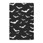 Mazeann Halloween Bats Crib Sheets Soft Breathable Fitted Baby Crib Sheets Mattress Cover for Girl Boys, 52 x 28 x 9