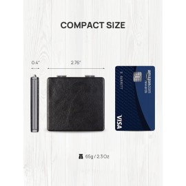 OMIRO 1X/3X Magnifying Mirror, Unique Painting Compact Mirror with Classical PU Leather (Flamingo and Tropical Print)