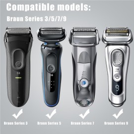 FYY Hard EVA Razor Travel Case, Razor Carrying Case for Men\'s Razor with Mesh Pocket for Razor Blades, Razor Storage Case for Electric Trimmer and Shaver Travel Organizer Carrying Bag Green