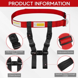 MED Supplies Is Us Child Airplane Safety Travel Harness - Safe and Comfortable Airplane Harness with Adjustable Straps - Airplane Travel Essentials for Kids and Toddlers