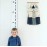 Rosymormor Baby Growth Height Chart, 79 x 7.9 Hanging Ruler Wall Decals for Kids Boys Girls, Canvas and Wood Removable Measure Wall Ruler for Children (White)