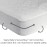 Sealy Baby Antimicrobial Fitted Waterproof Infant Crib Mattress Protector Pad and Toddler Bed Cover, Designed to Neutralize Odors, Machine Washable and Dryer Friendly, 52 x 28- White