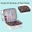 Quoyiyo Nail Polish Organizer Case Hold 42 Bottles (15 ml) and Nail Lamp, Double Layer Storage Case with Adjustable Dividers for nail Supplies