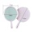 lasenersm 3 Pieces Small Hand Mirror with Handle Portable Makeup Mirror Round Cosmetic Mirror Travel Makeup Mirror Cute Hand Mirror Handheld Mirror for Travel Daily Use, Pink