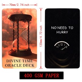 soulme Time Oracle Cards Deck, Divine Timing Oracle Cards, Oracle Cards for Beginners,Answers to All Your Timing Related Questions