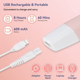 Face Razors for Women, BestMal Bikini Trimmer 5 in 1 Wet/Dry Electric Shaver Razors for Face Nose Eyebrow Beard Mustache Arm Leg Armpit Pubic Area Painless Rechargeable Facial Hair Removal for Women