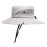 Womens Summer Sun Hat Beach Hat Wide Brim Outdoor UV Protection Hat Foldable Cool Mesh Ponytail Bucket Hat (Pure Light Grey)